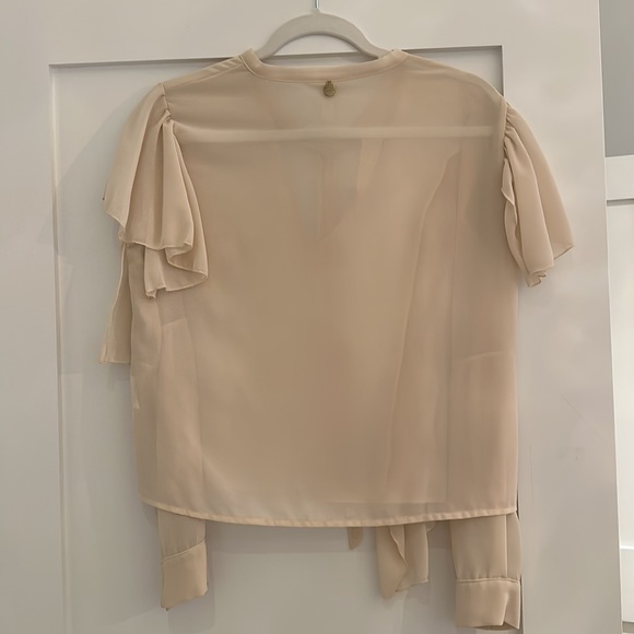 Cream Long Sleeve Blouse - Picture 2 of 2